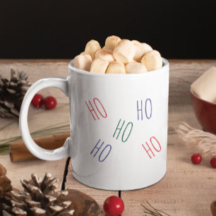 Minimalistic fun Ho Ho Ho Christmas Coffee Mug