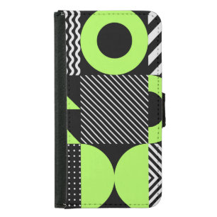 Minimalistic geometric, Scandinavian vintage patte Samsung Galaxy S5 Wallet Case