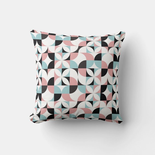 Minimalistic geometry, Scandinavian style artwork. Throw Pillow (Front)