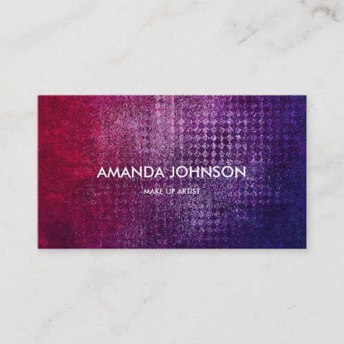 Minimalistic Glam Stylist Make Up Artist Blue Vip Business Card