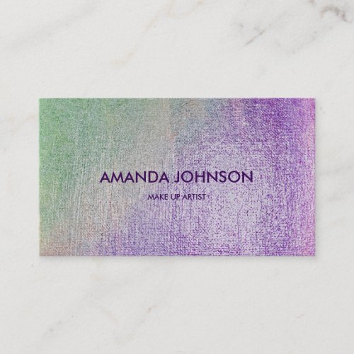 Minimalistic Glam Stylist Make Up Artist Vip Business Card