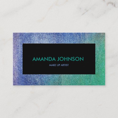 Minimalistic Glam Stylist Make Up Shadows Blue Vip Business Card