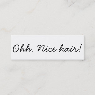 Minimalistic Hair Stylist Hair Salon Referral Mini Mini Business Card