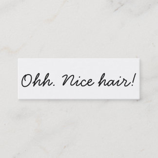 Minimalistic Hair Stylist Hair Salon Referral Mini Mini Business Card