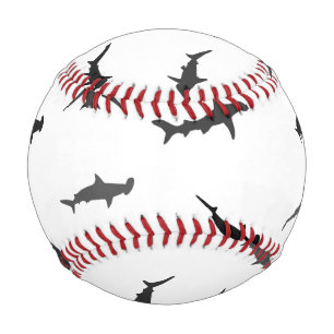 Minimalistic Hammerhead Shark Hammerhead Pattern Baseball