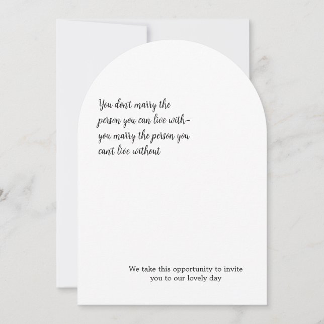 Minimalistic Invitation (Front)