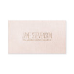Minimalistic is Sweet Light Pink Linen Look Business Card Minimalistic is Sweet Light Pink Linen Look Business Card
