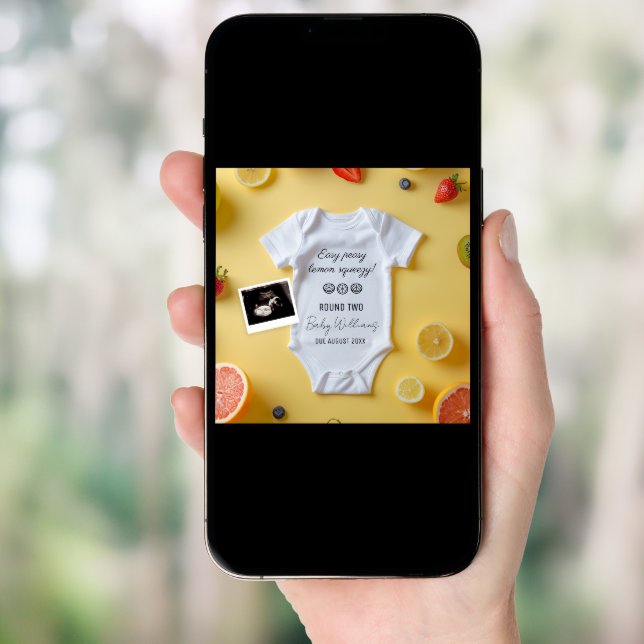 Minimalistic Lemmon 2nd Baby Announcement (Front Digital)