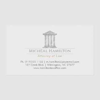 Minimalistic Marbled Courthouse Clear Business Cards