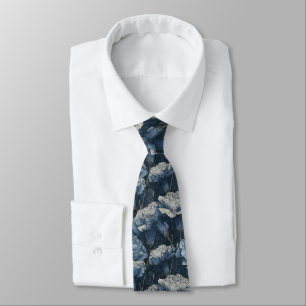 Minimalistic Mens Fashion Carnation Flower Neck Tie