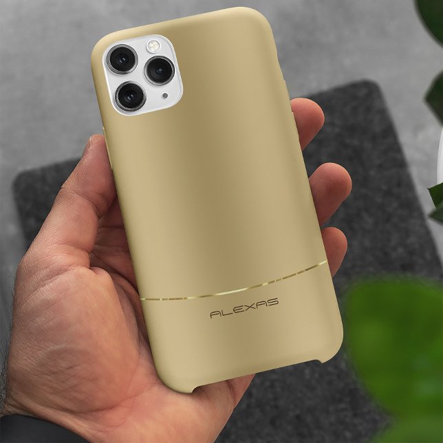 Minimalistic metallic gold background Case-Mate iP Case-Mate iPhone Case (Creator Uploaded)