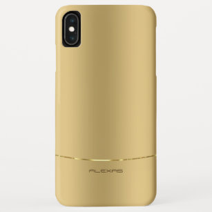 Minimalistic metallic gold background iPhone XS max case