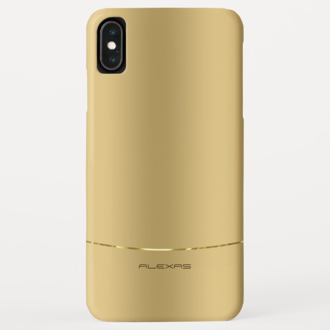 Minimalistic metallic gold background Case-Mate iPhone case (Back)