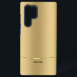 Minimalistic metallic gold background samsung galaxy s22 ultra case<br><div class="desc">Simple modern,  and elegant image of a metallic gold background. Shiny gold accent</div>