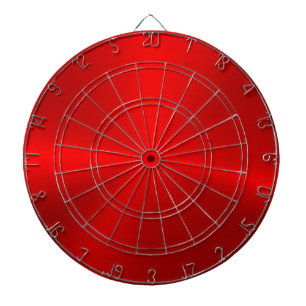 Minimalistic Metallic Red Texture Dart Board