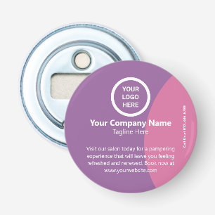 Minimalistic Modern Custom Office Business Logo Bottle Opener