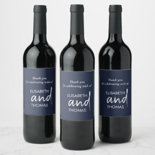 Minimalistic modern elegant bottle labels