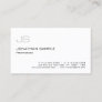 Minimalistic Modern Elegant Professional Monogram Business Card