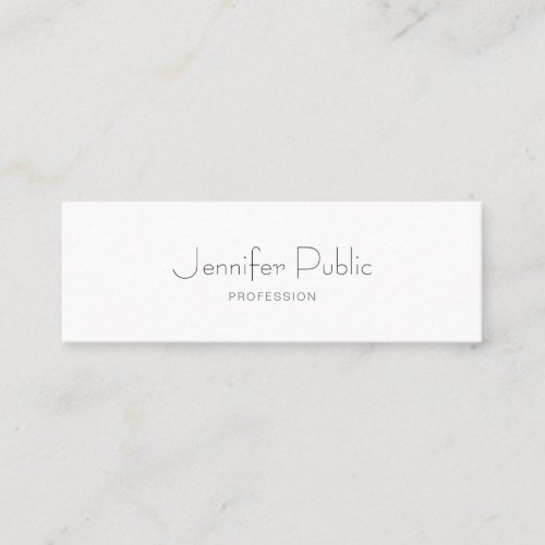 Minimalistic Modern Elegant Template Professional Mini Business Card