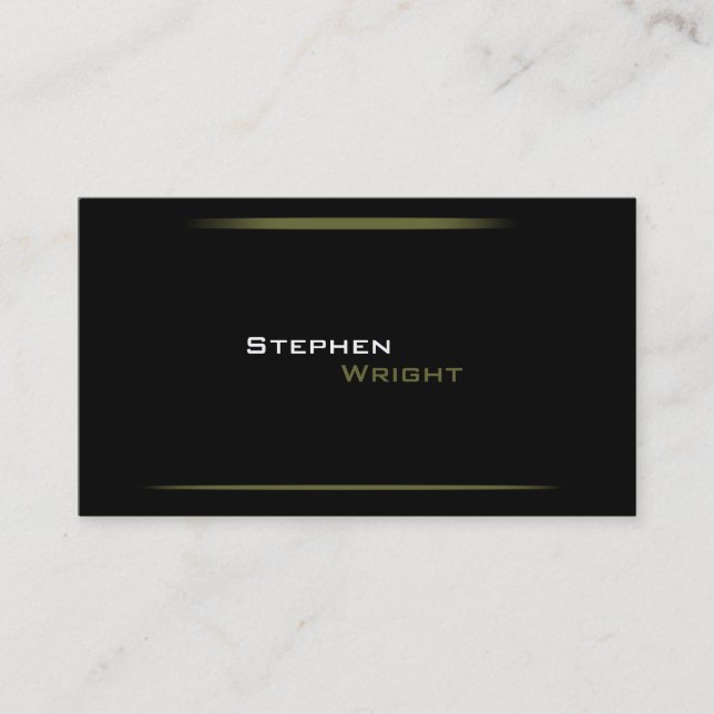 Minimalistic Modern Gradient Lines Business Card (Front)