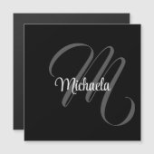 Minimalistic modern monogram initial name (Front/Back)