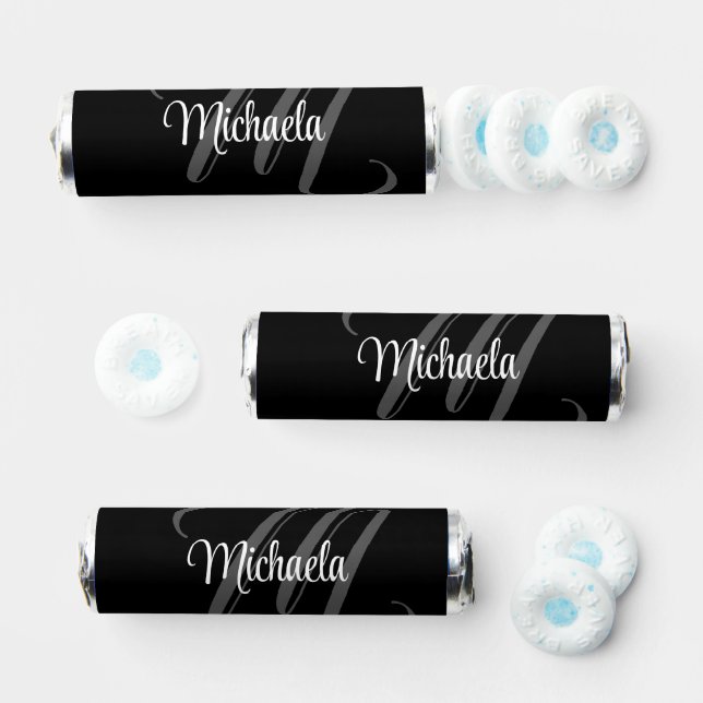 Minimalistic modern monogram initial name breath savers® mints (Assorted)