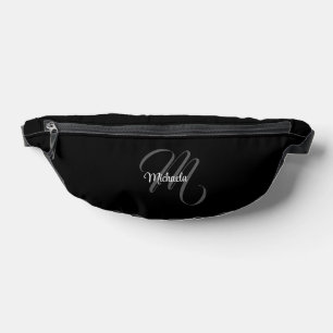 Minimalistic modern monogram initial name fanny pack