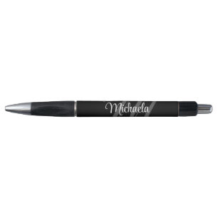 Minimalistic modern monogram initial name pen