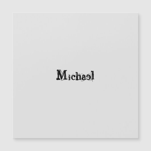 Minimalistic modern monogram name black grey (Front)