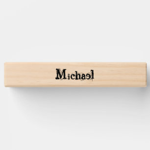 Minimalistic modern monogram name black grey topple tower