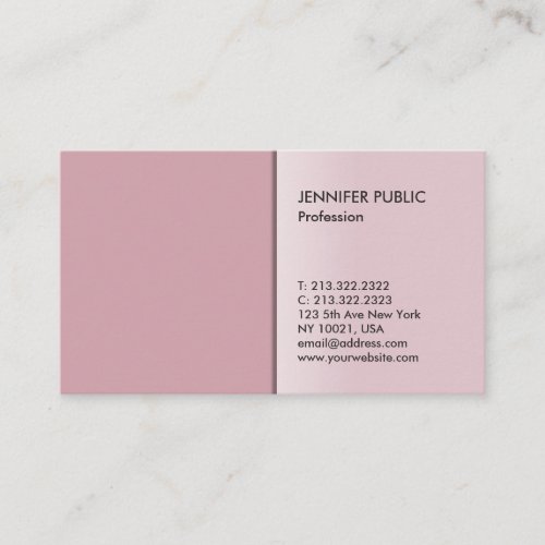 Minimalistic Modern Professional Elegant Graphic Business Card