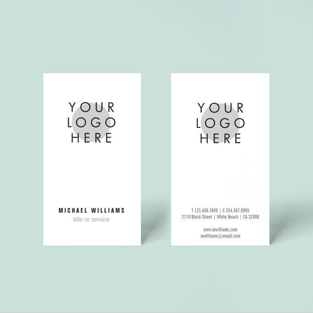 Minimalistic modern Your Logo Business Card (Creator Uploaded)