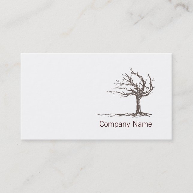 Minimalistic Modern Zen Business Card Template (Front)