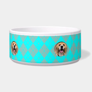 Minimalistic Monogrammed Dog Food Pet Accessory Do Bowl