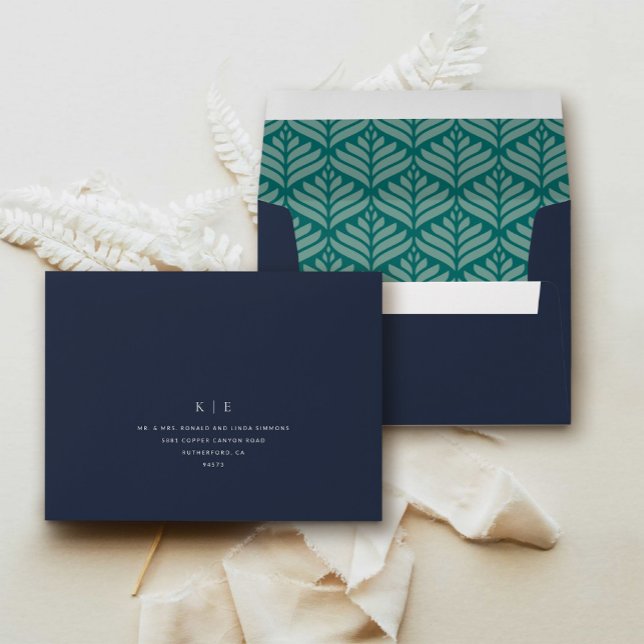 Minimalistic Monogrammed Invitation Envelope (Creator Uploaded)