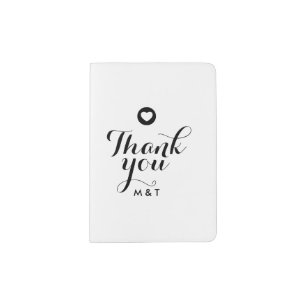 Minimalistic Mr. and Mrs. Personalized Monogrammed Passport Holder