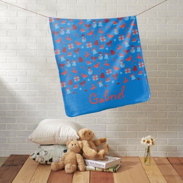 Minimalistic Name Mom To Be Personalized Rainbow B Baby Blanket (In Situ)