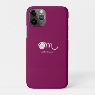 Minimalistic Om Handwritten Personalized iPhone 11 Pro Case