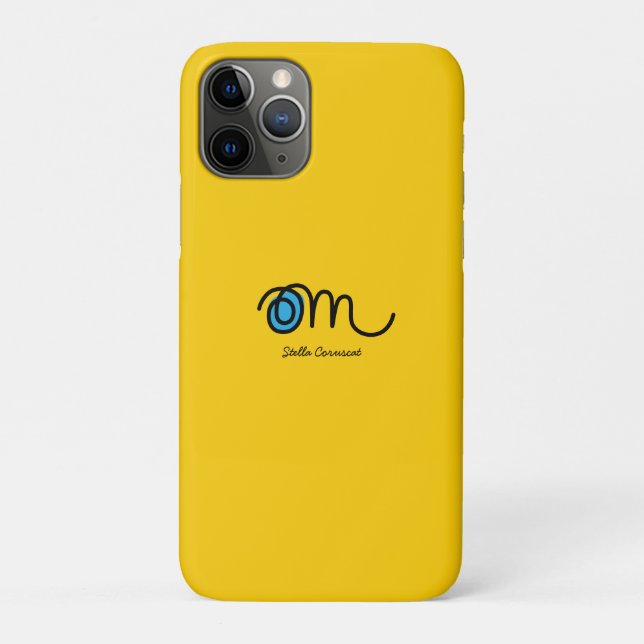 Minimalistic Om Handwritten Personalized Case-Mate iPhone Case (Back)