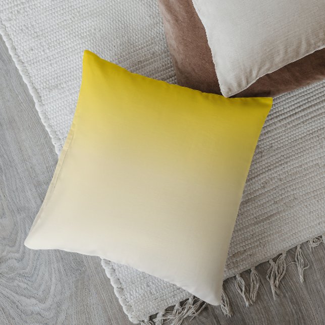 Minimalistic Ombre Floral Elegance Throw Pillow (Creator Uploaded)