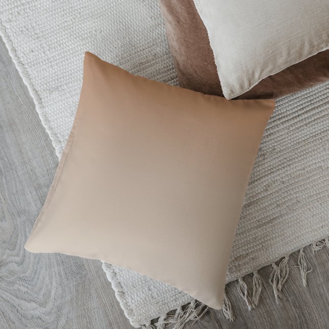 Minimalistic Ombre Rustic Charm Throw Pillow (Creator Uploaded)