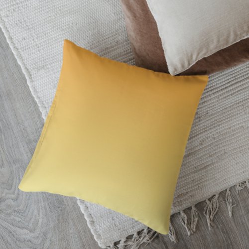 Minimalistic Ombre  Sunset Bliss Throw Pillow