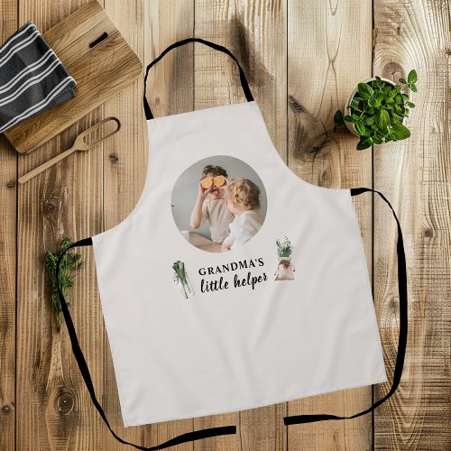 Minimalistic Photo  Grandmas Kitchen Gift  Apron