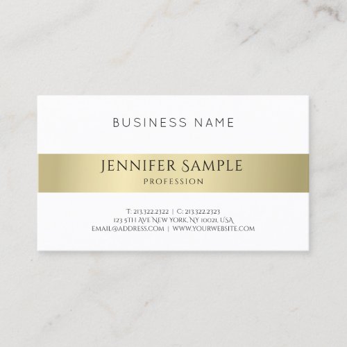 Minimalistic Plain Modern Professional Elegant Business Card