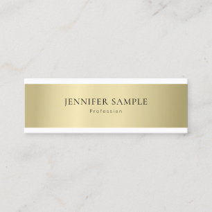 Minimalistic Plain Modern Professional Elegant Mini Business Card