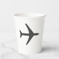 Minimalistic Plane Airplane Aviation Fly Airways Paper Cups | Zazzle
