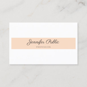 Minimalistic Professional Elegant Modern Plain Business Card