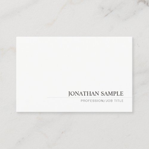Minimalistic Professional Modern Simple Template Business Card