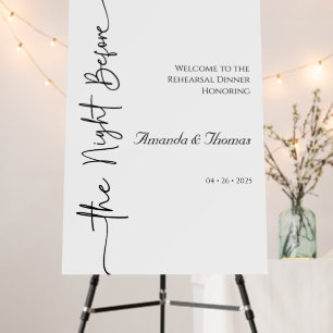 Minimalistic Rehearsal Dinner Foam Board (24x36")