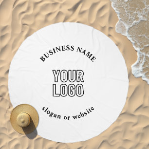 Minimalistic Retro-Modern Template for Your Logo Beach Towel